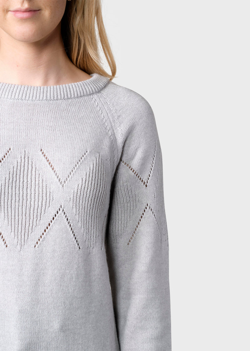 Klitmøller Collective ApS Thyra knit Knitted sweaters Pastel grey
