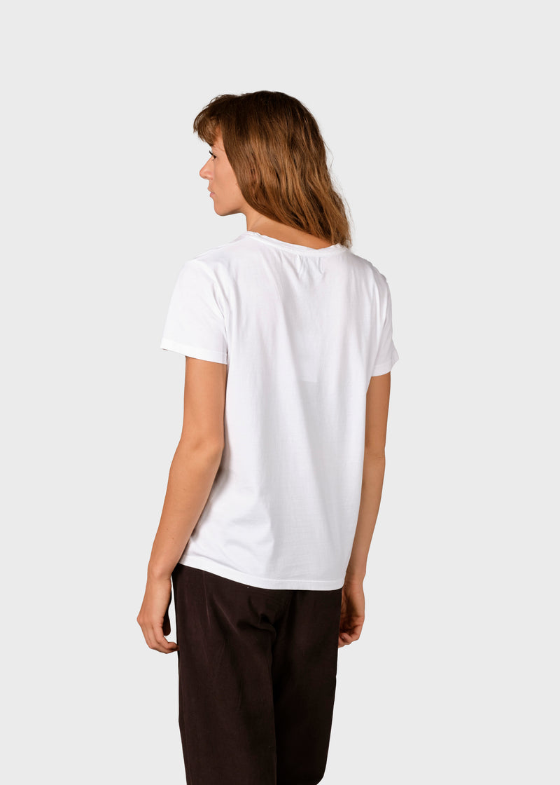 Klitmøller Collective ApS Womens logo tee T-Shirts White